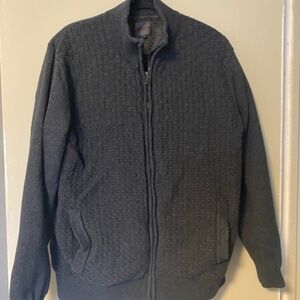 Emanuel Ungaro Cardigan sweater Jacket Sherpa Heathered Grey in size L